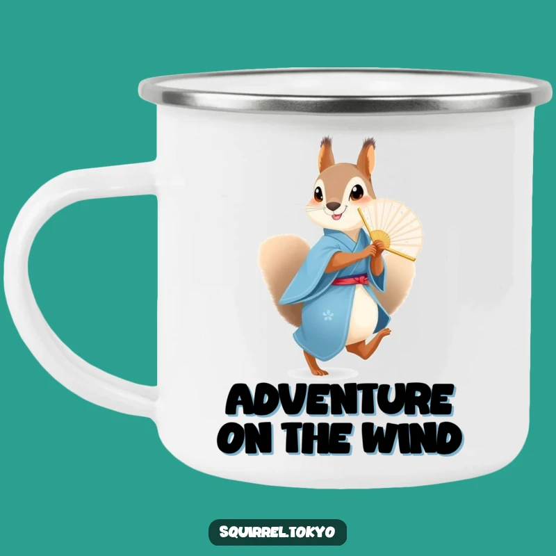 Funny Squirrel Fan Camping Mug: Playful Trail Companion, Unique Funny Gift