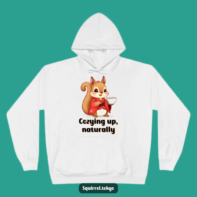 Funny Squirrel Kimono Hoodie: Cozy Zen Squirrel, The Ultimate Funny Gift for Relaxers