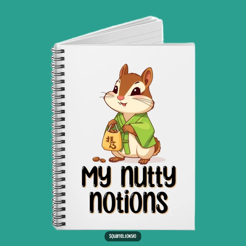 Funny Chipmunk Kimono Notebook: Generous Journal, Whimsical Writing Gift