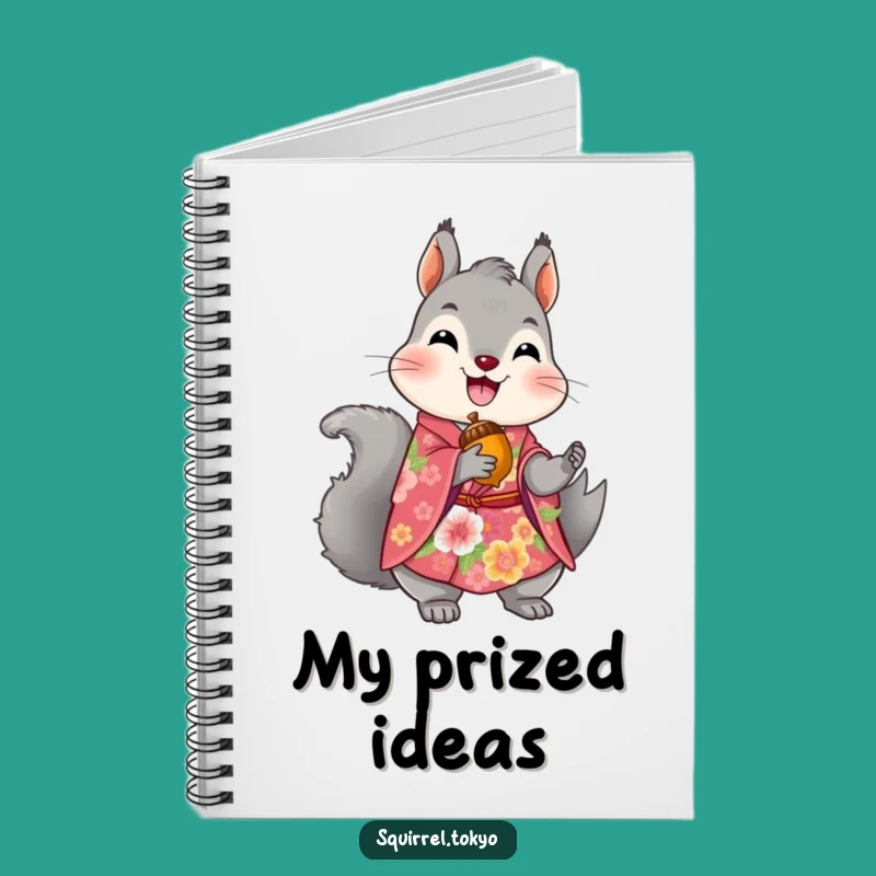 Funny Squirrel Kimono Notebook: Nature Journal, Whimsical Writing Gift
