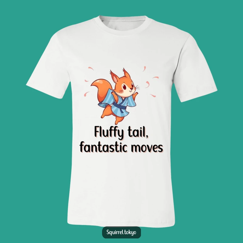 Funny Red Squirrel Dancer T-Shirt: Lively Animal Tee, Whimsical Gift for Movers