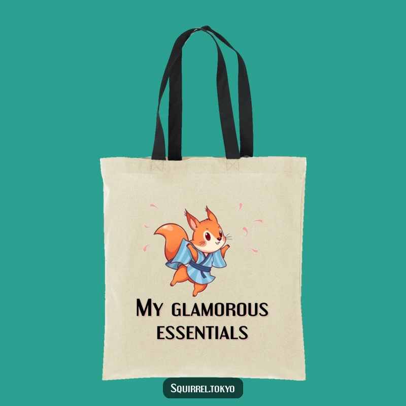 Funny Red Squirrel Dancer Tote Bag: Carry Your Energy, Whimsical Accessory Gift